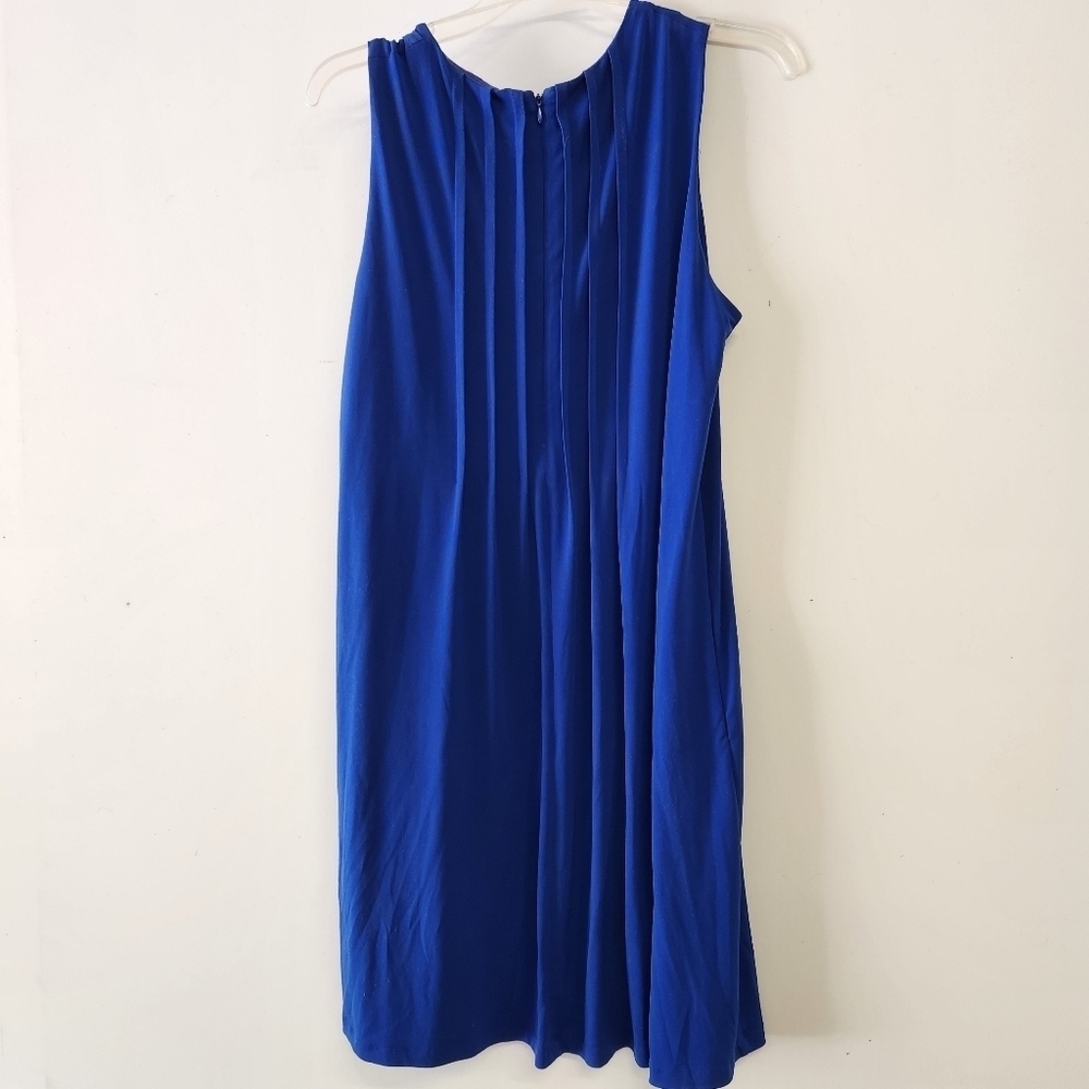 Calvin Klein blue midi dress size Large with pockets - Picture 11 of 11